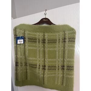 Arizona Green Plaid Mini Fuzzy Skirt Party Size XXL